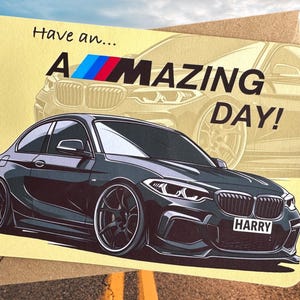 Personalisierte Sportwagen-Geburtstagskarte Individuelle Sportwagen-Geburtstagskarte Auto-Liebhaber-Geburtstagskarte Geschenk für Auto-Liebhaber Geschenk für Freund
