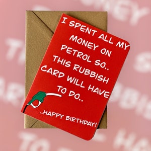 Carte d'anniversaire drôle Carte d'anniversaire pour amateur de voiture Carte d'anniversaire humoristique Cadeau pour ou d'un amateur de voiture Carte d'anniversaire rire aux éclats