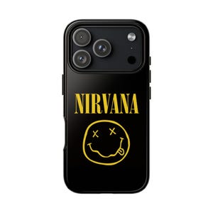 Coque de portable smiley NIRVANA - pour iPhone 14, 15, 16 et 17 toutes les séries