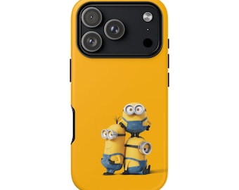Minions Cartoon Character | Yellow Phone Case - for iPhone 14, 15, 16 & 17 All Series