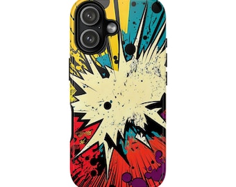 Pop Art Comic Splatter Phone Case - for iPhone 14, 15, 16 & 17 All Series