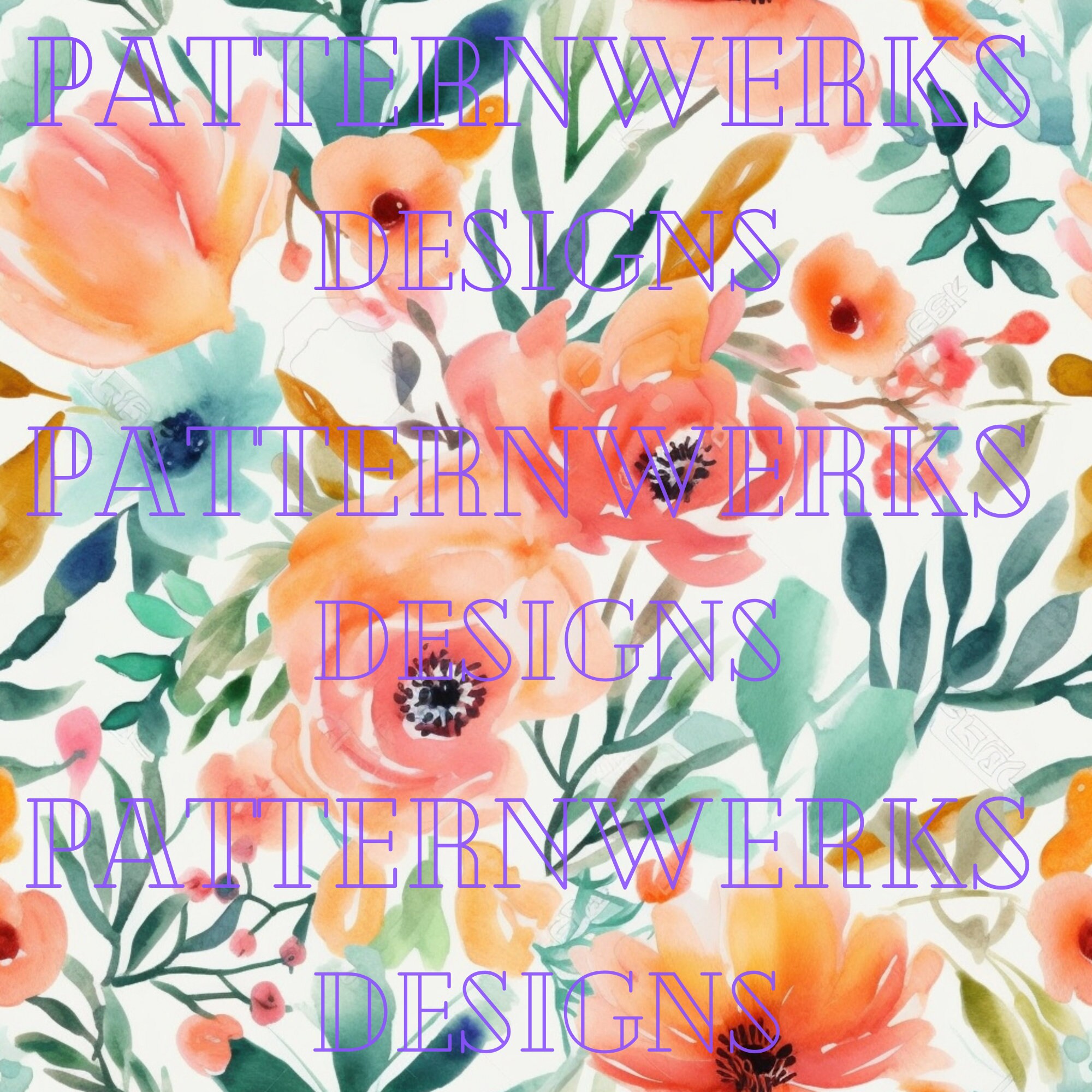 Watercolor Flowers Digital Paper -- Seamless Pattern -- Flower ...