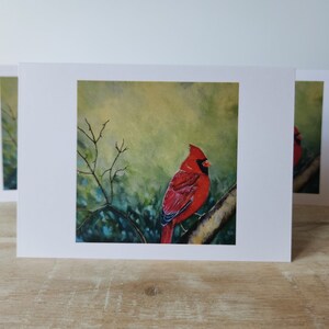 carte de voeux imprimée beaux-arts | carte de correspondance vierge | Oeuvres d'art originales | Faune sauvage | Oiseau | Pour toutes les occasions | Anniversaire, merci et plus