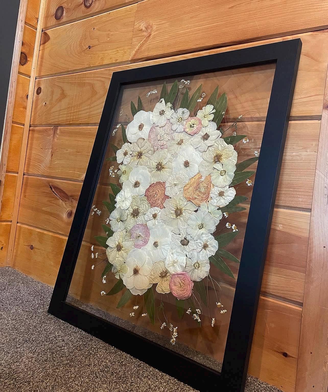 Custom Pressed Flower Preservation | Pressed Flowers | Wedding Flowers | Memorial Flowers | Wedding Bouquet Preservation | Pressed Florals