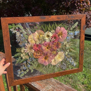 Custom Pressed Blumenerhaltung | Gepresste Blumen | Hochzeitsblumen | Erinnerungsblumen | Hochzeitsstrauß Erhaltung | Blumen gepresst