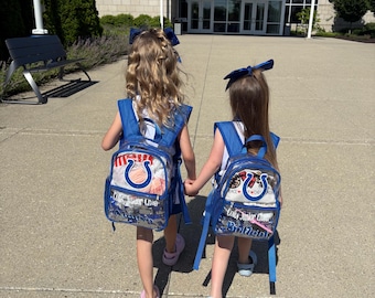 Indianapolis Colts Junior Cheer Program Stadium Approved Backpack | Customizable | Made to Order | Indy Colts Cheerleader