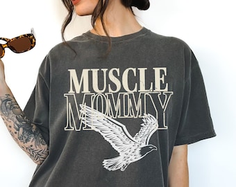Muscle Mommy Shirt | Gym Shirts, Gym Shirt Oversized, Gym T shirt, Oversized Workout Shirts, Muscle Mommy Tshirt, Fitness Mom, Gym Mom, Pump