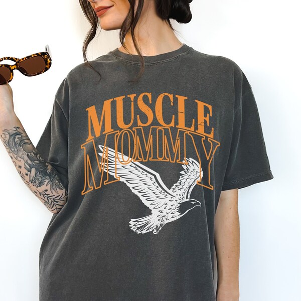 Muscle Mommy Shirt | Gym Shirts, Fitness Shirt, Gym Gifts, Gym Tshirt, Oversized Workout Shirt, Muscle Mommy Tshirt, Fitness Mom, Gym Mom