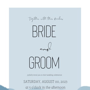 Berg-Hochzeitseinladung, Waldkiefer, Abenteuer-Hochzeit einladen, Hochzeit im Freien, druckbare digitale sofortige Canva Download