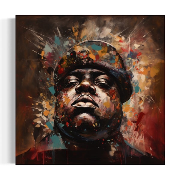 Die berüchtigte B.I.G. Biggie Smalls, Kunstdruck Signierter und nummerierter Druck, Limitierte Auflage von 10 Drucken.