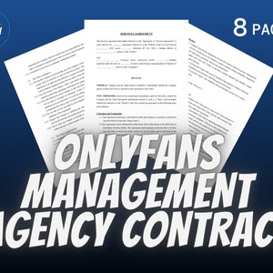 Onlyfans Management Agency Contract / Services Agreement - Etsy