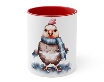 Seasonal Graphic Design Winter Chicken Gift for Him Gift For Her