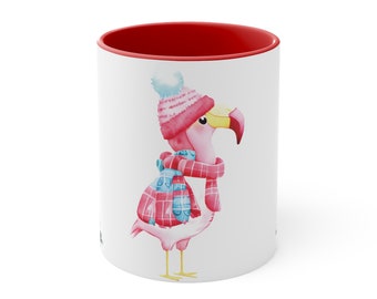 Seasonal Graphic Design Winter Flamingo Gift for Him Gift For Her