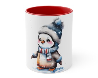 Seasonal Graphic Design Penguin Gift for Him Gift For Her