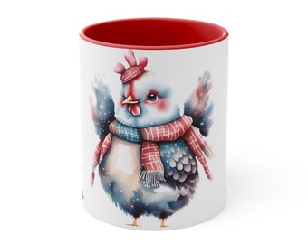 Seasonal Graphic Design Winter Chicken Gift for Him Gift For Her