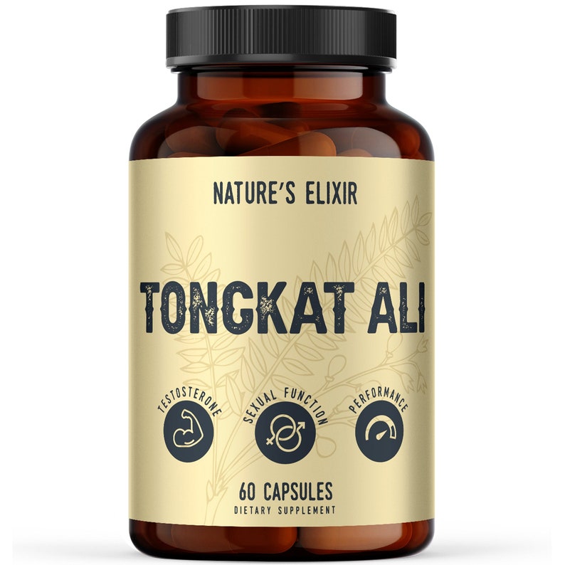 USDA Organic Tongkat Ali 500mg60 Capsules2 Month Supply Energy