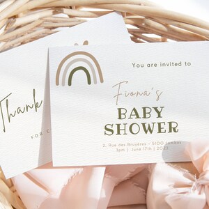 Baby shower invitation - thank you cards