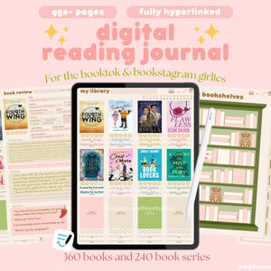 Diario de lectura digital / Planificador de libros GoodNotes (descarga digital)