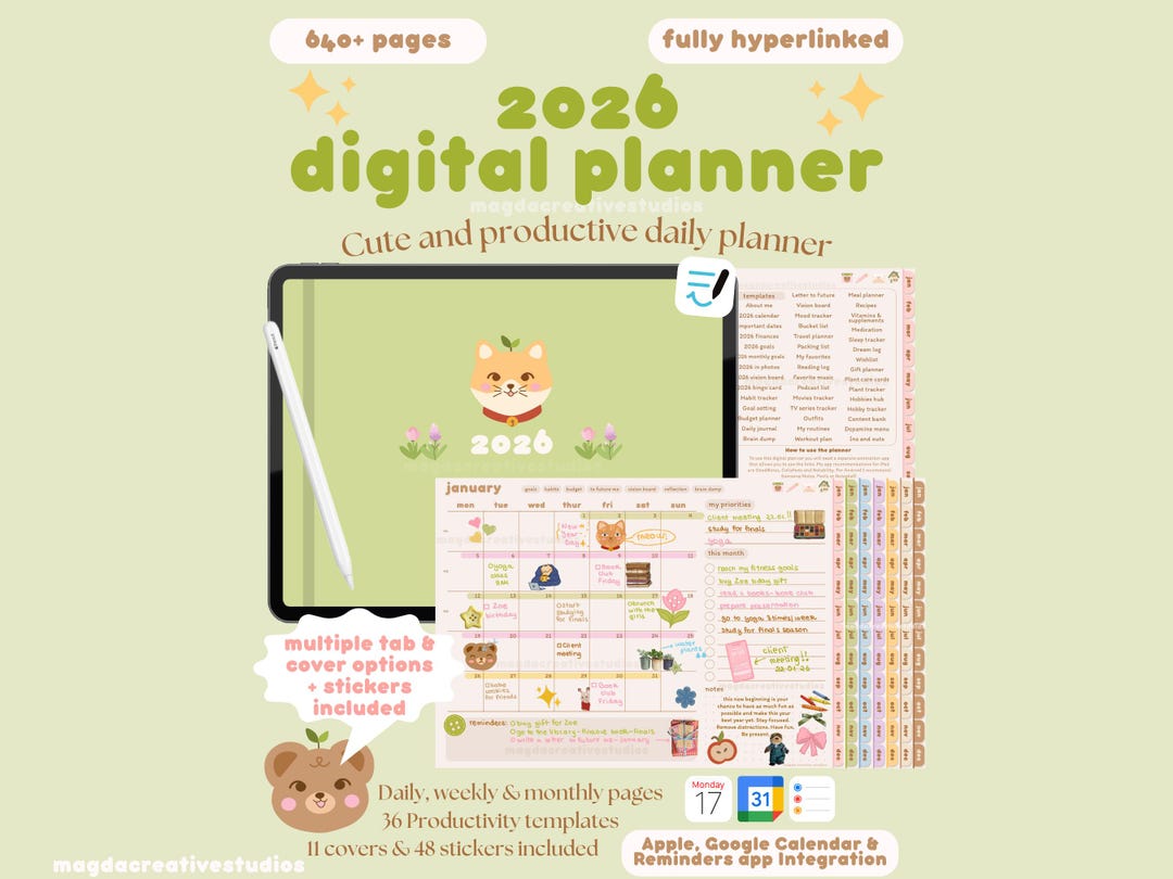 2026 Digital Planner | Landscape Ipad, Goodnotes (PDF Download) - Etsy