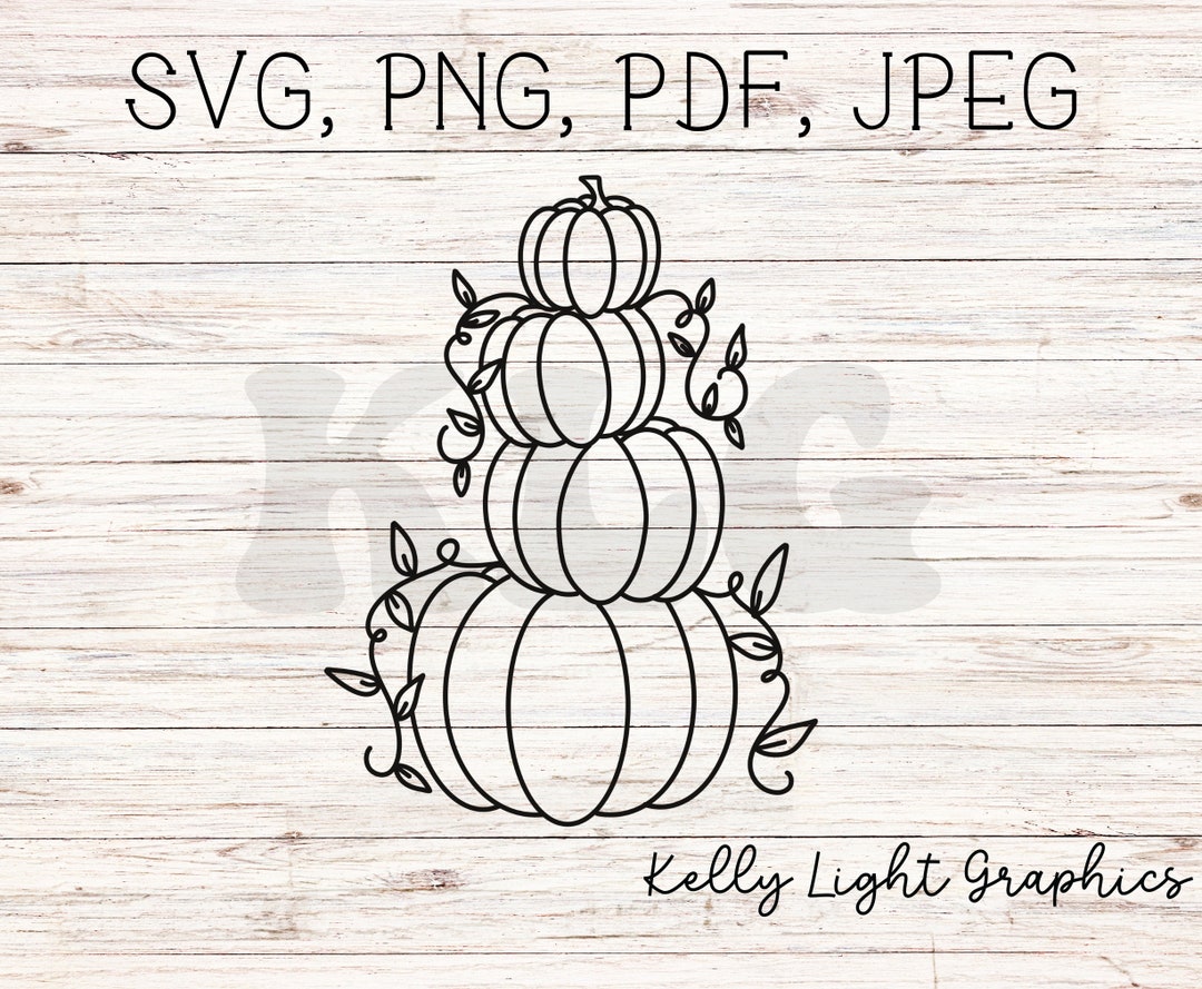 Stacked Pumpkins Svg Fall Pumpkins Svg halloween Pumpkins - Etsy