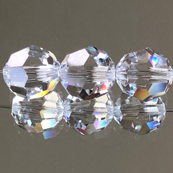 Swarovski Crystal Beads - Choice of 3, 4, 6, 8 or 10mm Faceted Round Crystal Beads - Crystal Clear - Various Package Sizes (#331A)