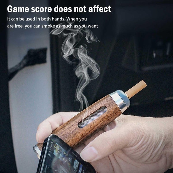 Car cigarette holder mini  Ashtray dust free ashtray for car and home wooden car smoking gadget for car