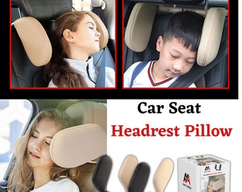 Car Seat Headrest Pillow, adjustable, neck pillow for kids and adults, for travelling