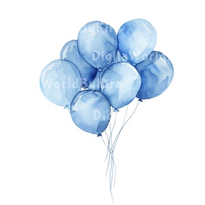 Balloons PNG, Blue Balloons Clip art, Birthday Clipart, Baby Boy Balloon Welcome Sign, Printable Balloon Baby Shower Welcome Sign
