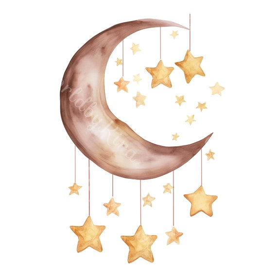 Clip Art Estrella Bebe Imágenes Prediseñadas De La Luna