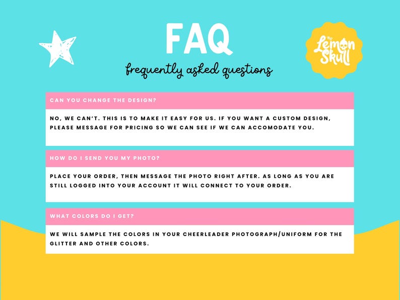 Custom Cheerleader Photo Button Glitter Background Team Colors