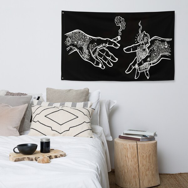 College Girl Flags Dorm Etsy