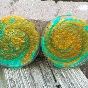 4&quot; Coasters, sparkling, shiny, Epoxy ,Set of 2