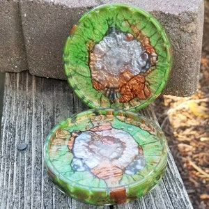 4&quot; Coasters, sparkling, shiny, Epoxy ,Set of 2