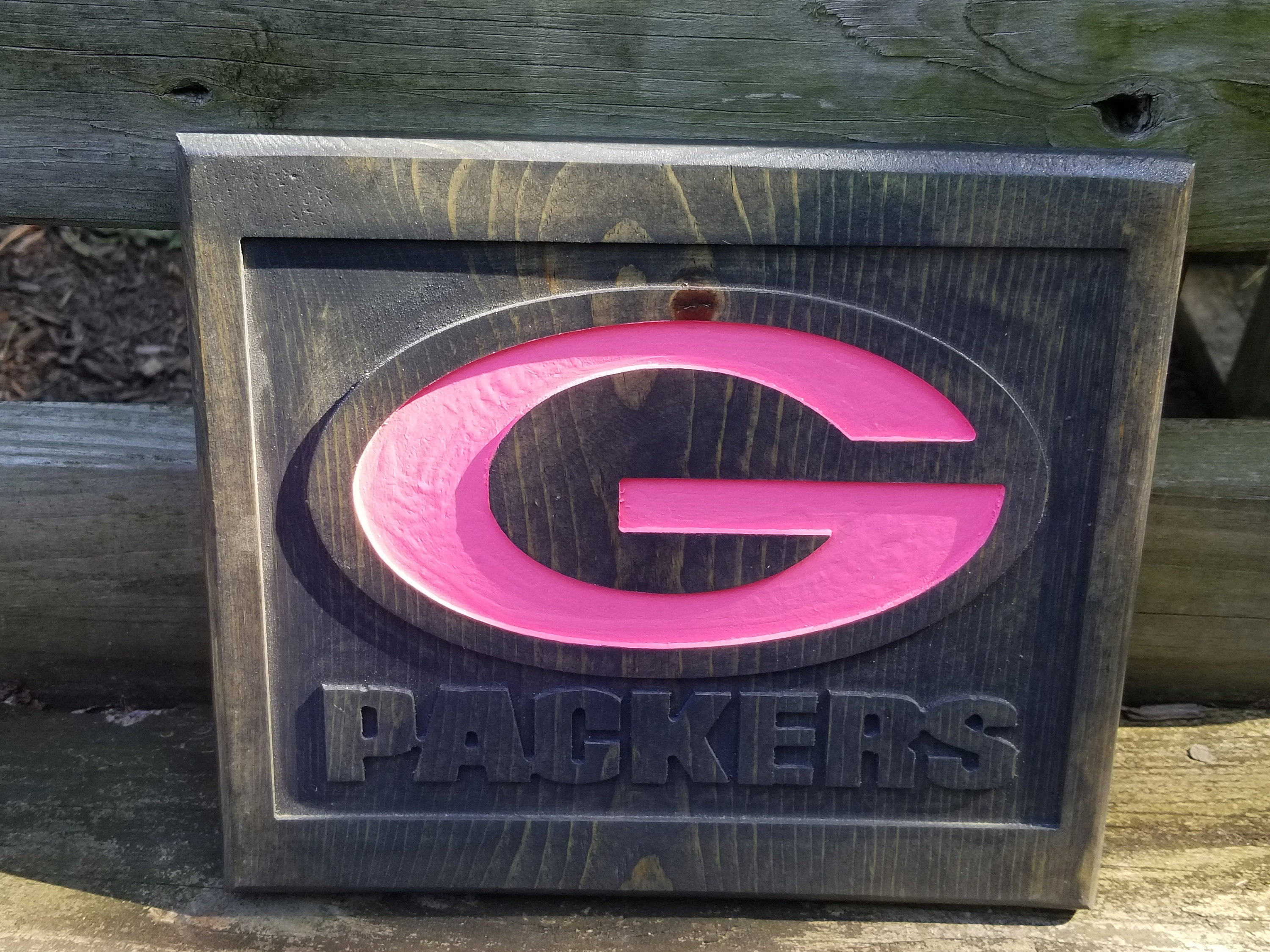 Green Bay Packers, Lombardi Stadium, Breast Cancer Awareness , Green and  Gold - Etsy, image size:3000x2250