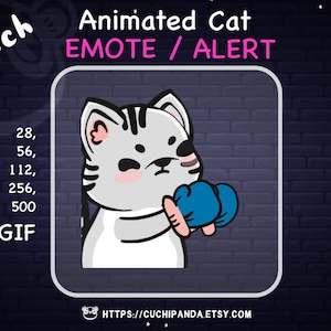 Animated Cat Emote, Cat Alert, Punch emote