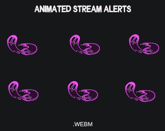 Geanimeerde spookstreammeldingen: Halloween Twitch-thema (WEBM en GIF)