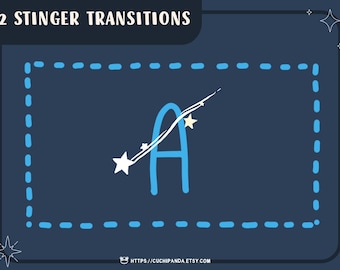 Galaxy Animated Stream Stinger Transition: Night Sky Overlay