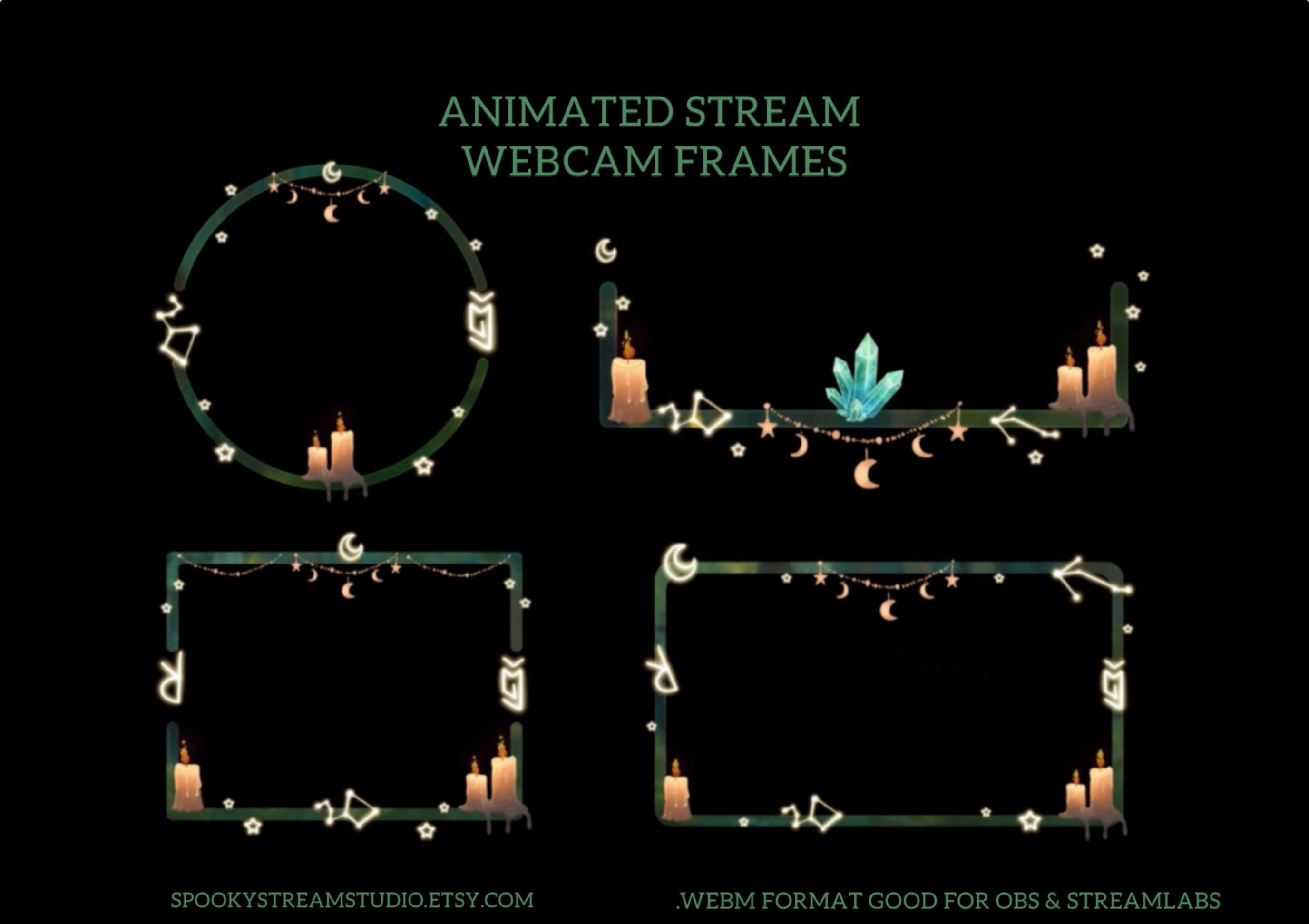 Animated Green Witch Forest Stream Webcam Frames (WEBM) - Etsy