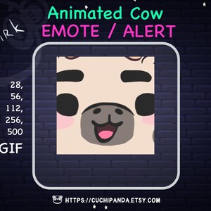 Cow emote, Cow alert, Smirk Emote