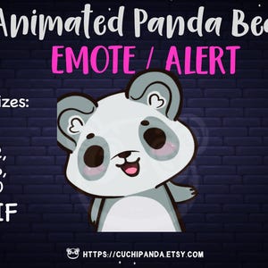 Animated Panda Emote, Wiggle Wave Alert, Dance Emote, Twitch Alert