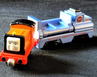 Rusty #5 & Sodor Smelting Yard Car Thomas Trains Lot Take-N-Play Set of Vintage Diecast Diesel RUSTY from Thomas and Friends Smelting Car