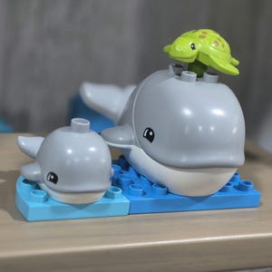 LEGO DUPLO Whale, Baby & Sea Turtle Wild Animals of the Ocean