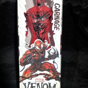 Marvel Carnage Venom Titan Hero Series NEW 12" Action Figure Spider-Man Villain image 1