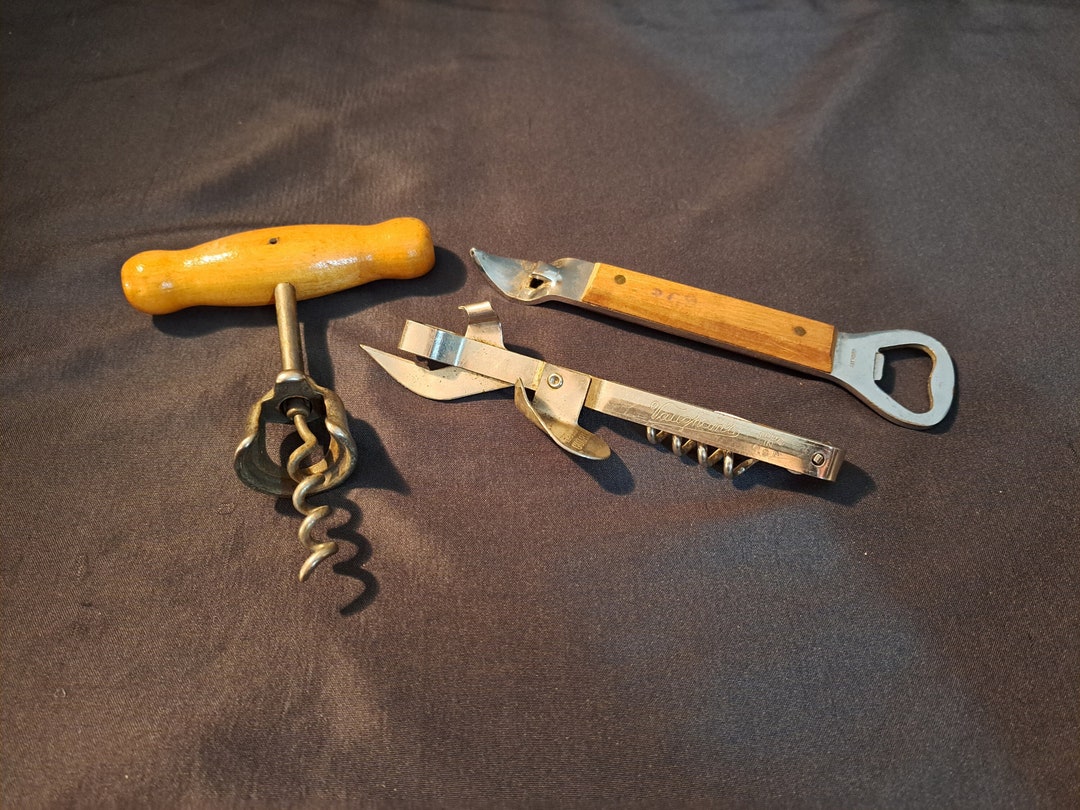 1929 Vaughan's Combo Can & Bottle Opener Corkscrew With Etsy