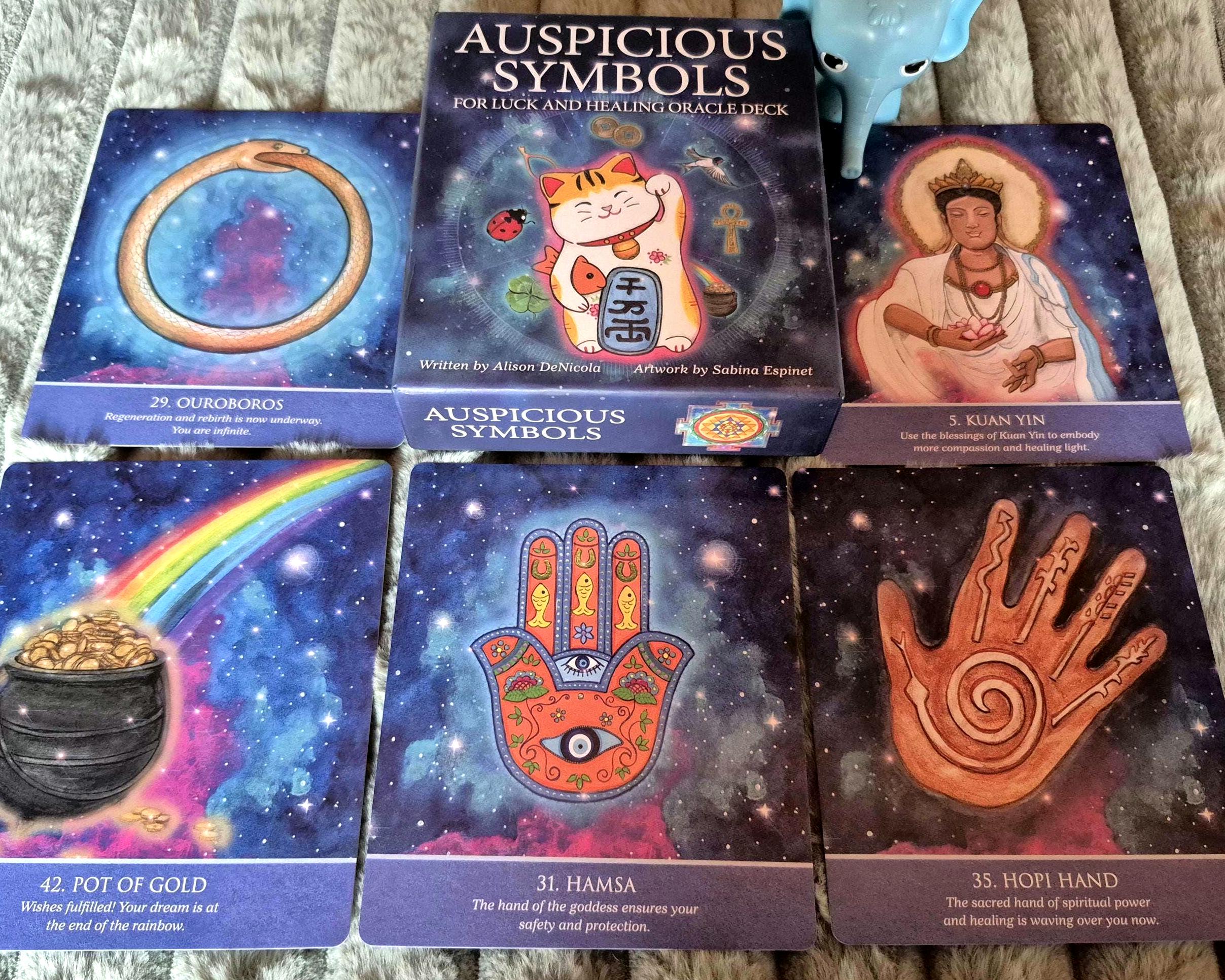 Auspicious Symbols Oracle Deck: Luck, Healing, Spiritual Guidance
