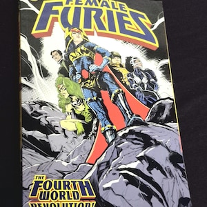 The Furies DC Comics Signed Graphic Novel Cecil Castellucci Autographed Re-imagined Kirby Elite Female Warriors Apokolips Darkseid