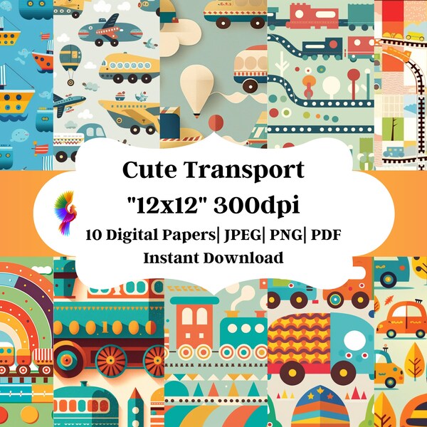 Adorable Baby Transport Patterns | Cute Trains, Buses & More for Blankets, Headbands, Invitations, and Schedules