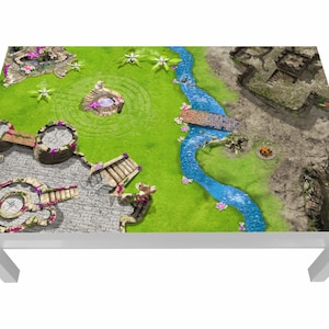Decalcomania Knight Fantasy per tavolino Ikea Lack 118 x 78 - Lcg03