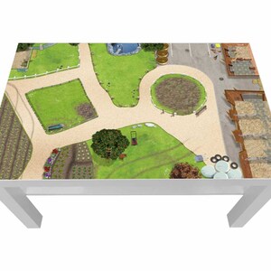 Decalcomania fattoria fattoria cavalli per tavolino Ikea Lack 90 x 55 - Lck01