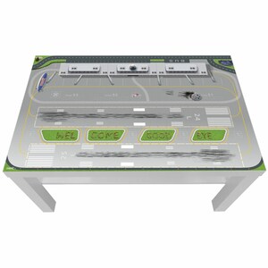 Adesivo aeroporto per tavolino Ikea Lack 90 x 55 - Lck19